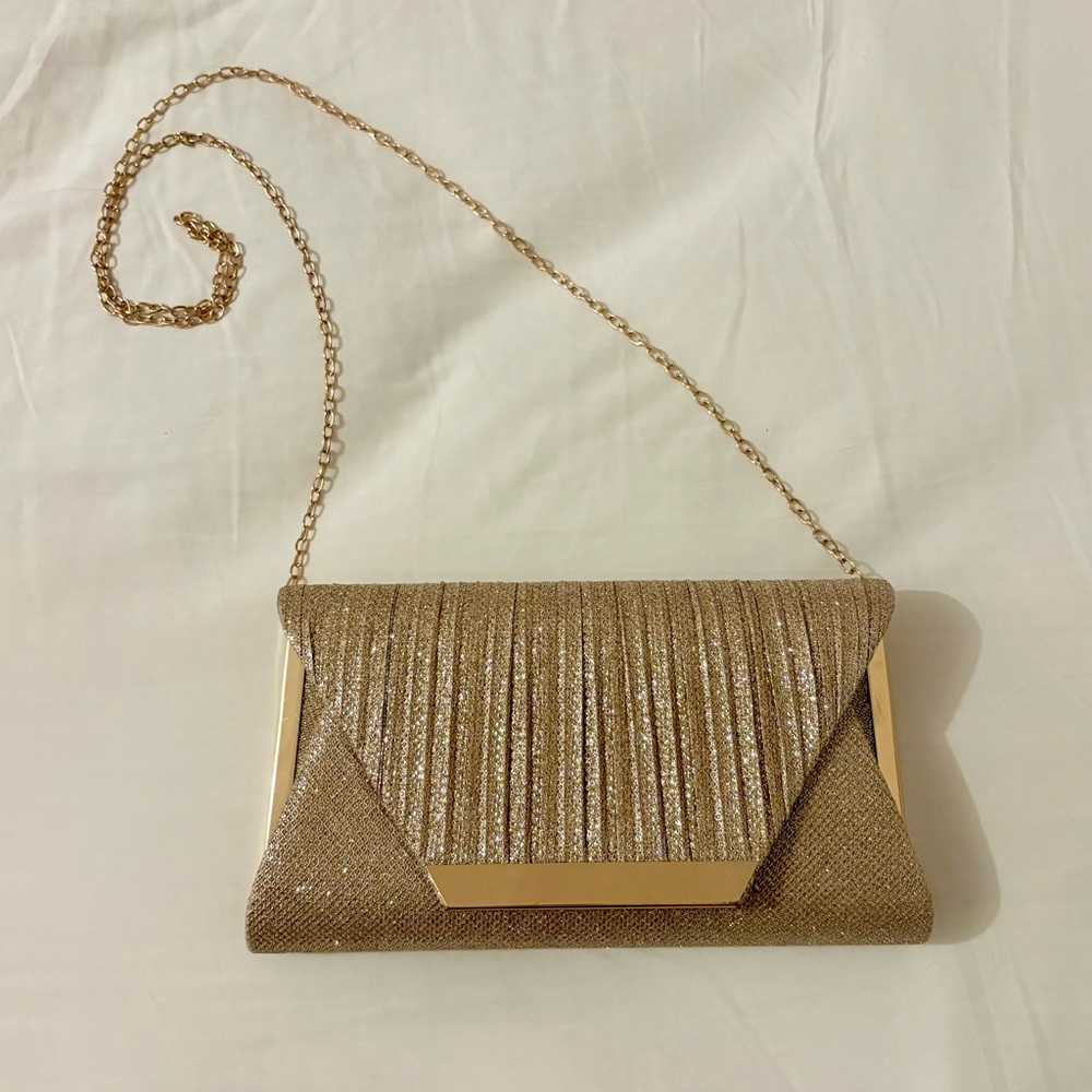 Sparkly Golden Evening Clutch